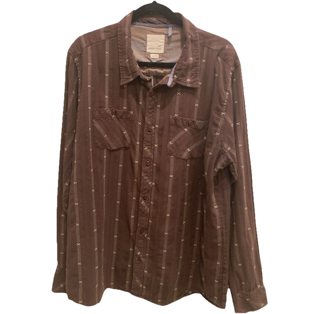 Horny Toad & Co 100% Cotton Embroidered Casual Button Up Shirt Sz XXL